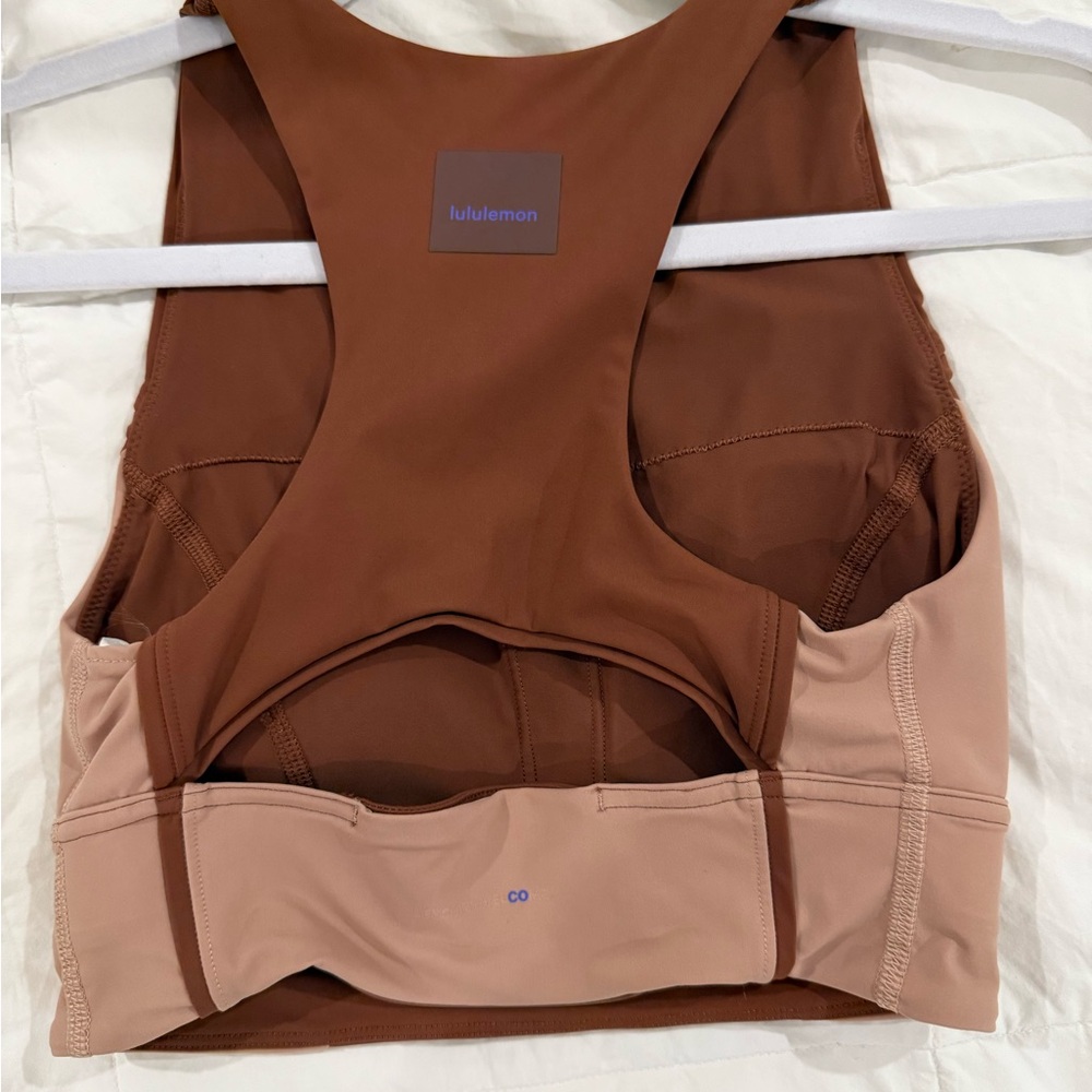 lululemon athletica Brown and Tan Tank Top